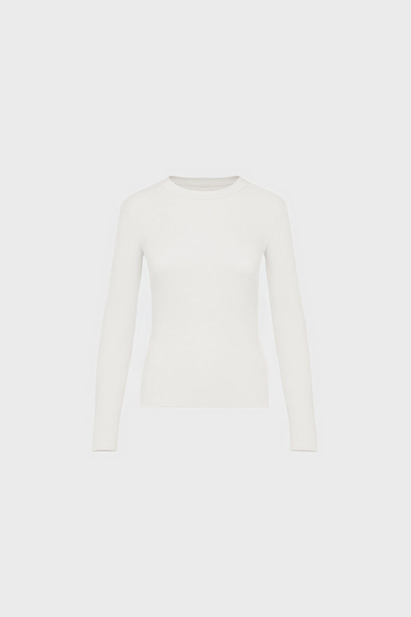 Miss Daily Off-White Long-Sleeved Top