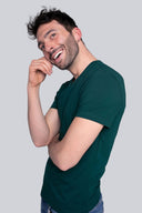 T-shirt Mr Basic Bottle Green