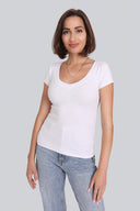 T-shirt Miss Womanly White