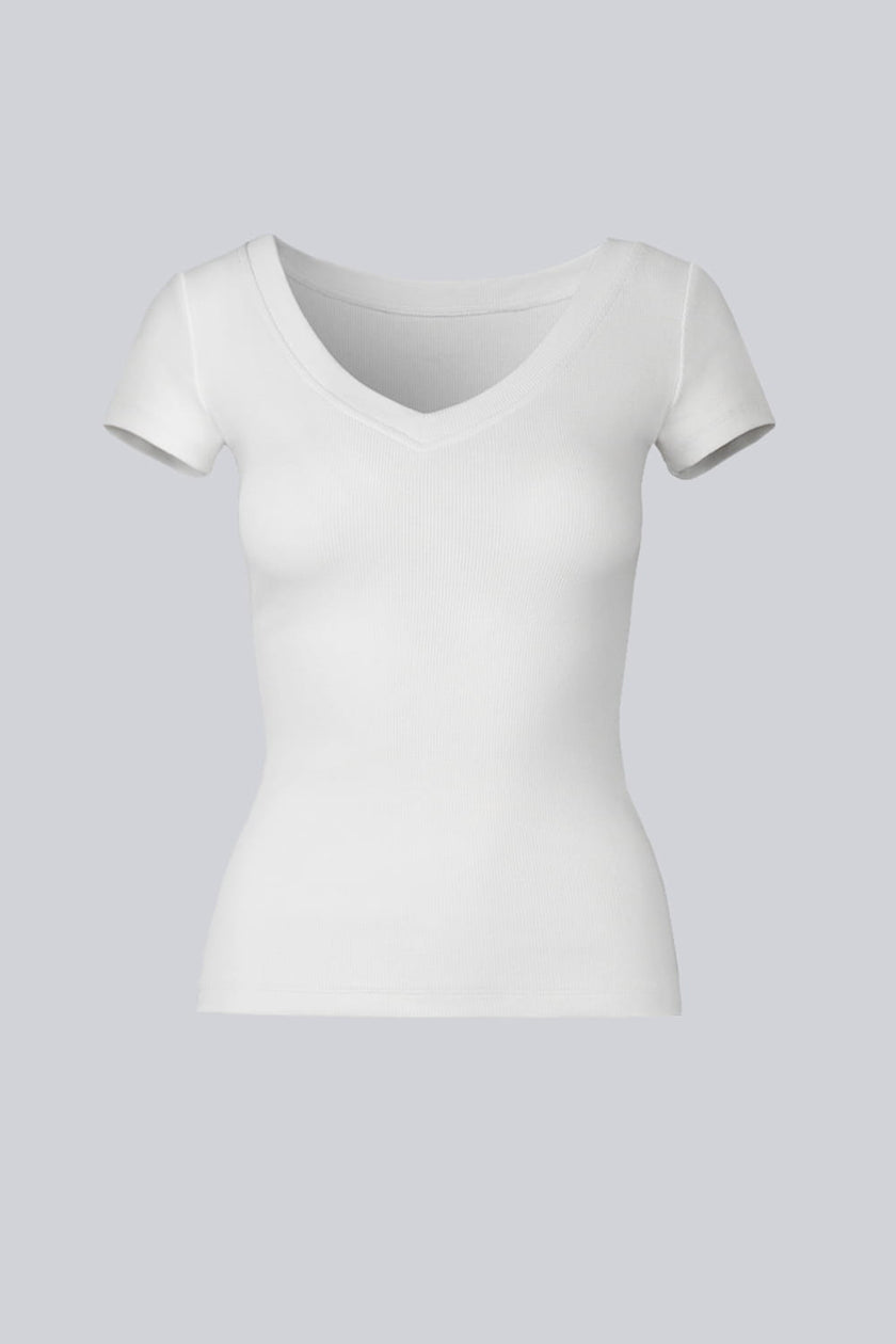 T-shirt Miss Womanly White