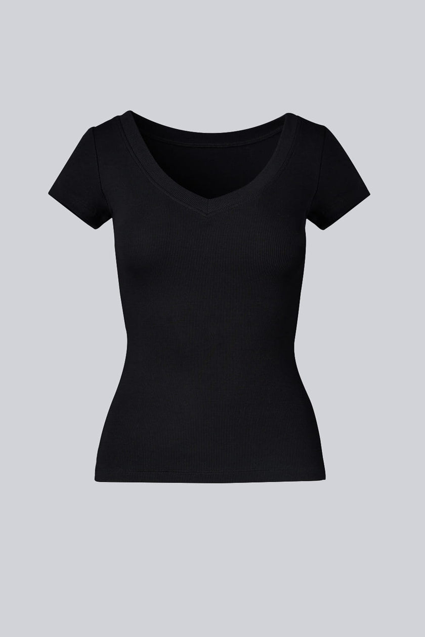 T-shirt Miss Womanly Black