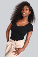 T-shirt Miss Womanly Black