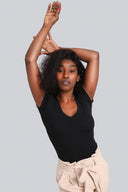 T-shirt Miss Womanly Black