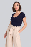 T-shirt Miss Womanly Navy