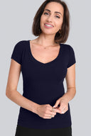 T-shirt Miss Womanly Navy