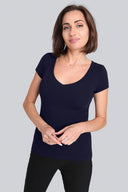 T-shirt Miss Womanly Navy
