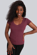 T-shirt Miss Womanly Burgundy