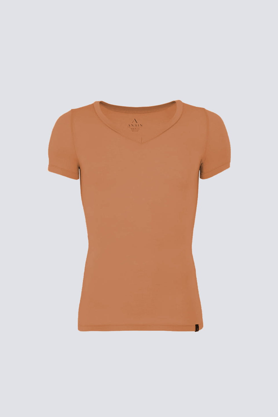 Mr Invisible Caramel V-neck T-shirt