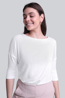 T-shirt Miss Flowing White