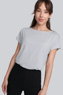 T-shirt Miss Feminine Silver Grey