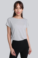 T-shirt Miss Feminine Silver Grey