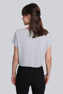 T-shirt Miss Feminine Silver Grey