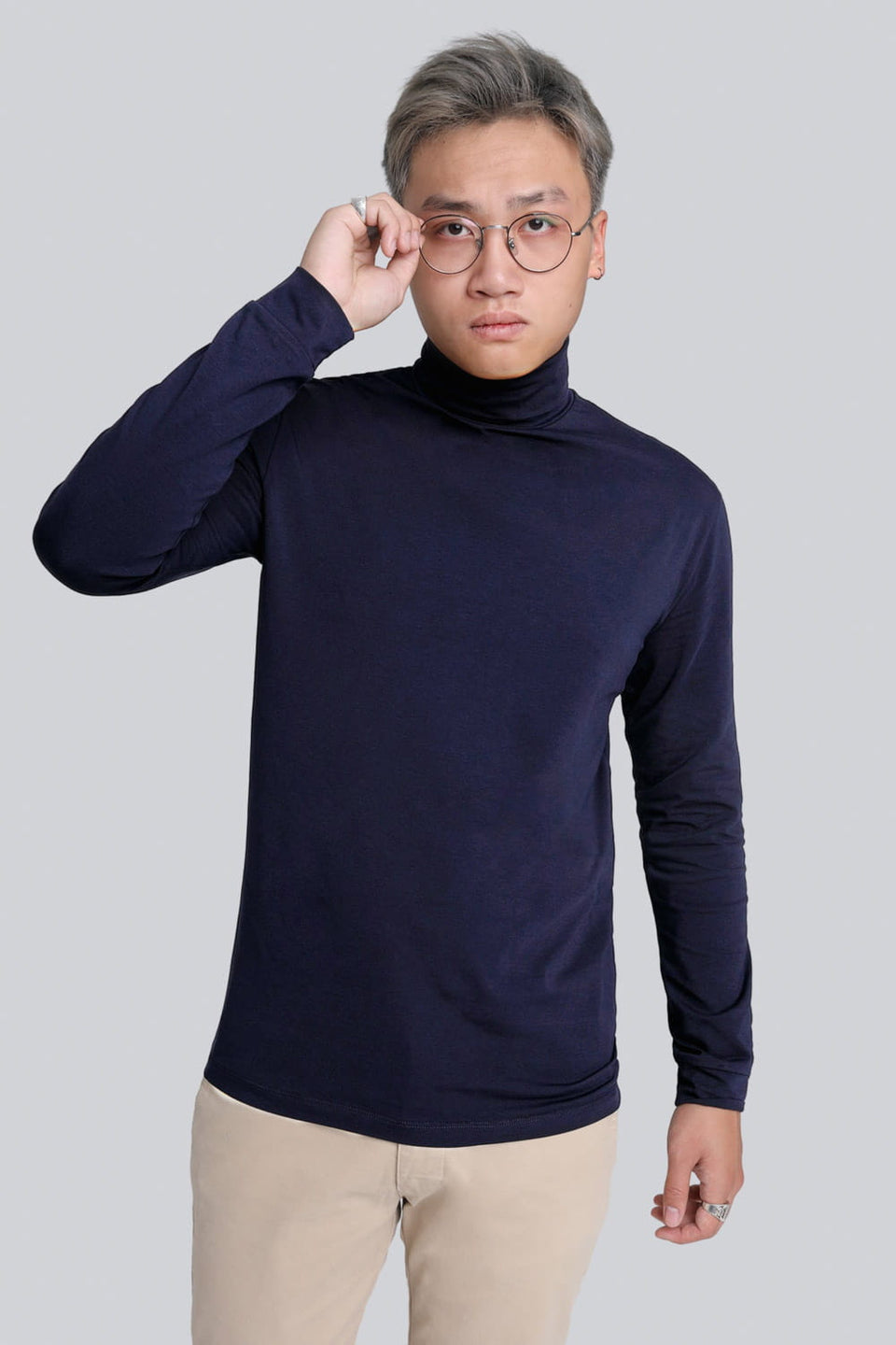 Mr Gentle Navy polo shirt