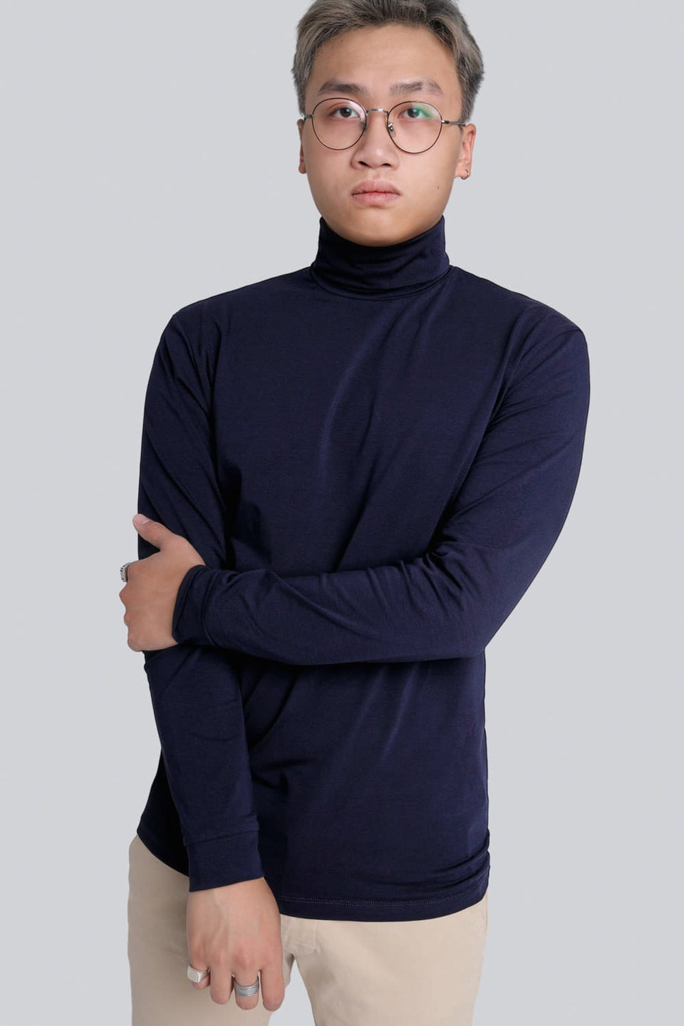 Mr Gentle Navy polo shirt