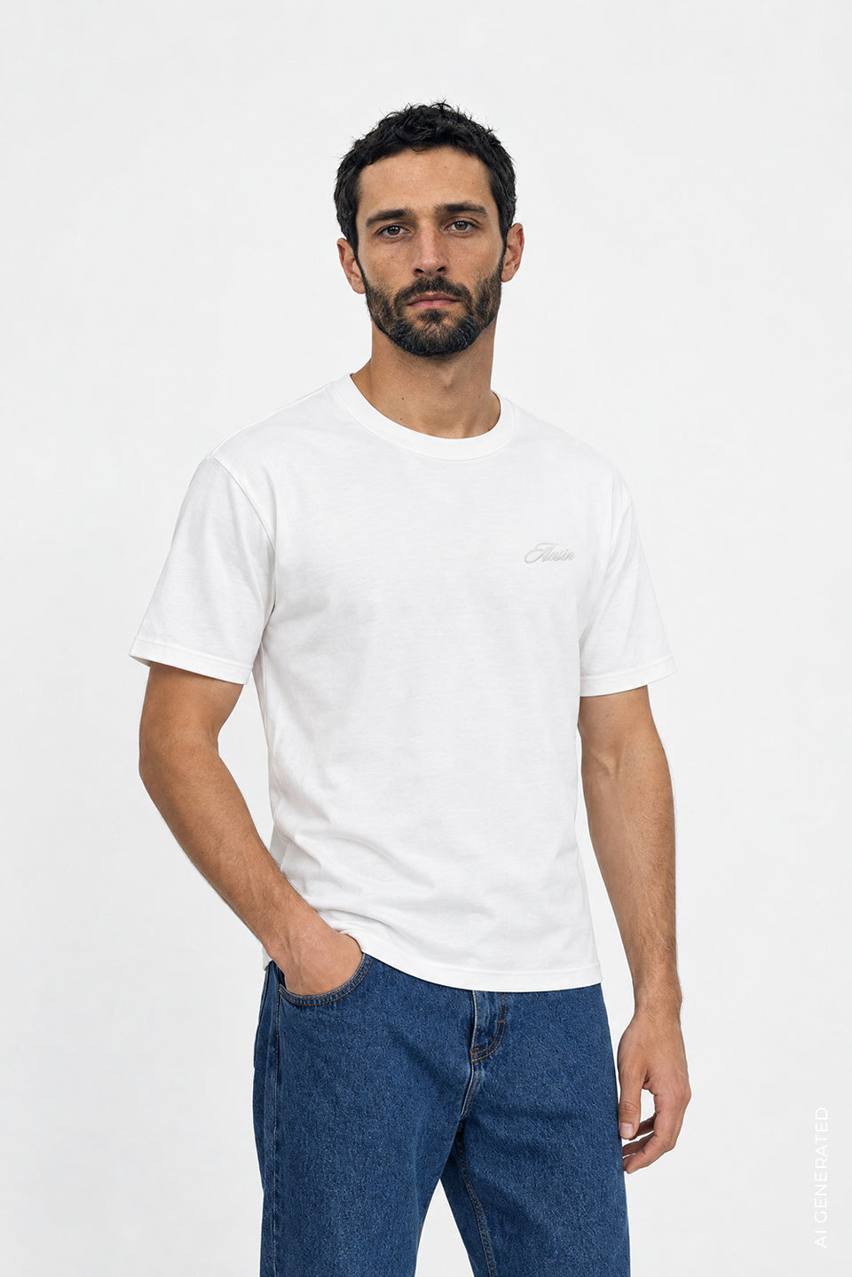 T-shirt Mr Theo Off White
