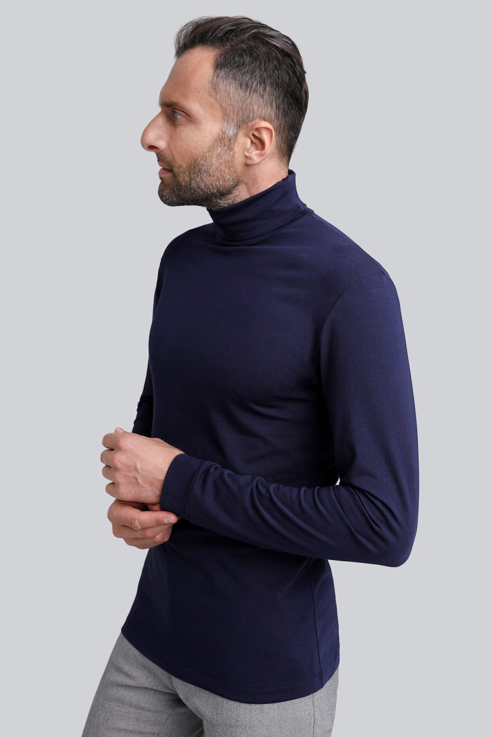 Mr Gentle Navy polo shirt