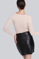 Longsleeve Miss Invisible V-neck Sand