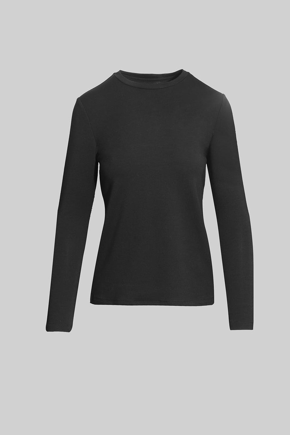 Miss Basic Black Long-Sleeved Top