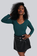 Longsleeve Miss Womanly Bottle Green