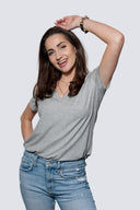 T-shirt Miss Classic Melange Grey