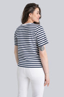 T-shirt Miss Marine Navy Stripes