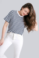 T-shirt Miss Marine Navy Stripes