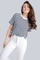 T-shirt Miss Marine Navy Stripes