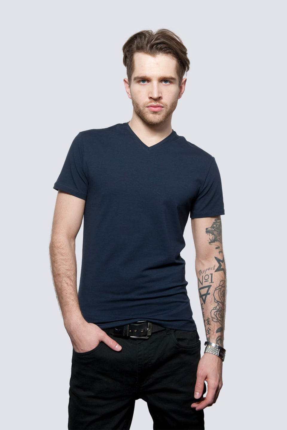 Mr Basic Navy T-shirt