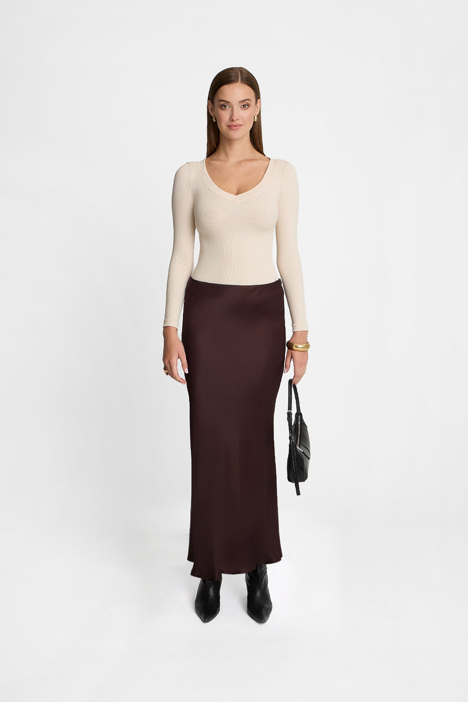 Miss Womanly Vanilla Long-Sleeved Top