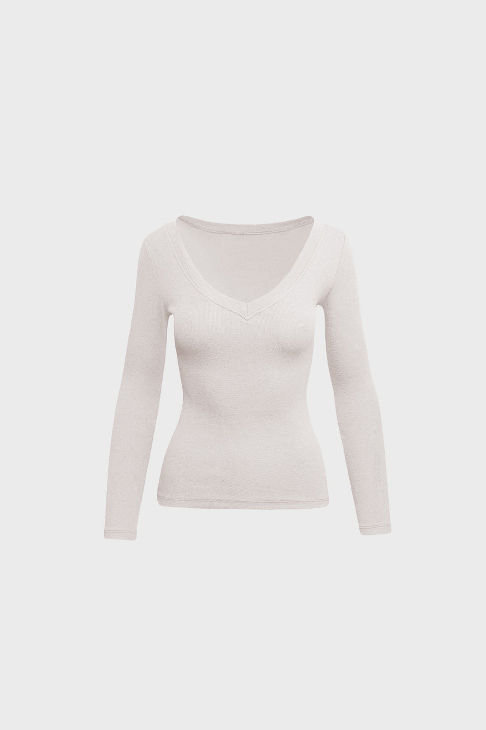 Miss Womanly Vanilla Long-Sleeved Top
