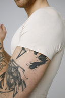 T-shirt Mr Invisible V-neck Sand