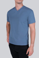 T-shirt Mr Basic Silver Blue