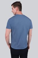 T-shirt Mr Basic Silver Blue