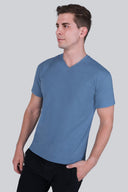 T-shirt Mr Basic Silver Blue