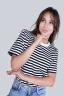 T-shirt Miss Marine Black Stripes