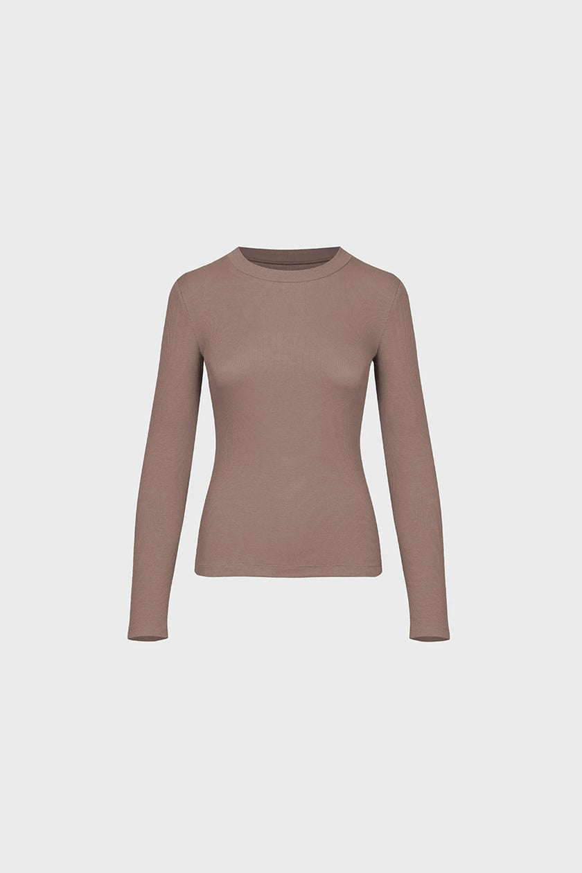 Miss Daily Mokka long-sleeved top