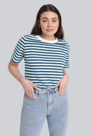 T-shirt Miss Marine Dark Sea Stripes