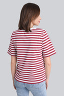 T-shirt Miss Marine Red Stripes