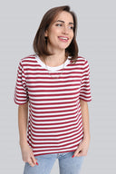 T-shirt Miss Marine Red Stripes