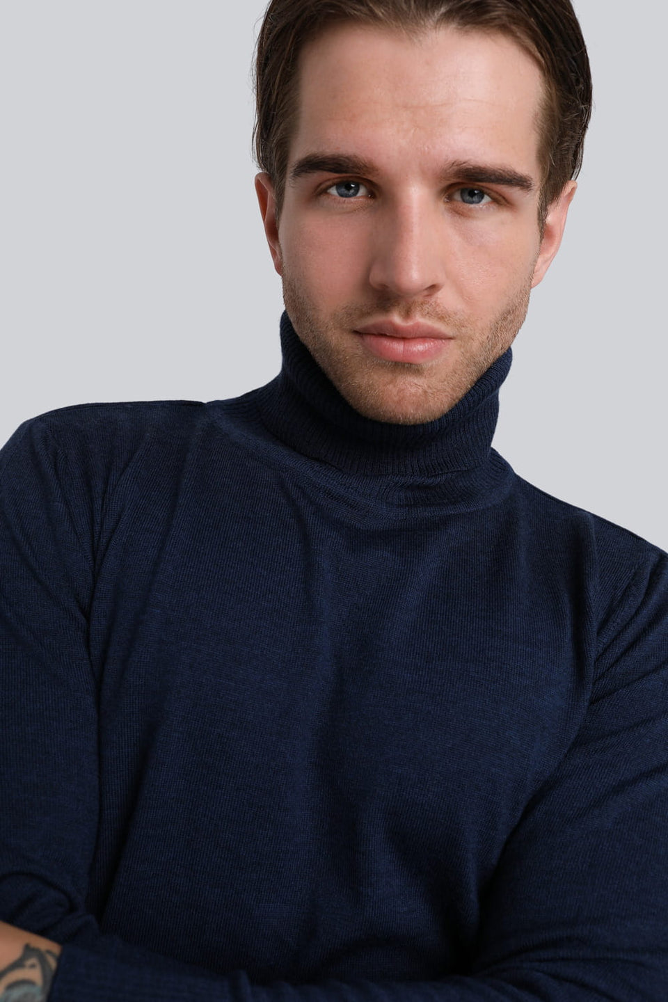 Mr Cuddle Navy Turtleneck