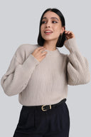 Sweter Miss Daily Taupe