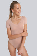 Body Miss Invisible Shortsleeve V-neck Cappuccino