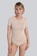 Body Miss Invisible Shortsleeve C-neck Sand