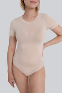 Body Miss Invisible Shortsleeve C-neck Sand
