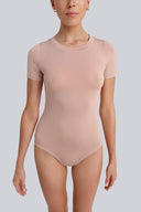 Body Miss Invisible Shortsleeve C-neck Cappuccino
