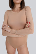 Body Miss Invisible Longsleeve C-neck Nude