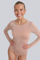 Body Miss Invisible Longsleeve C-neck Cappuccino
