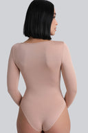 Body Miss Invisible Longsleeve U-neck Cappuccino