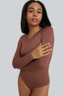 Body Miss Invisible Longsleeve C-neck Chocolate