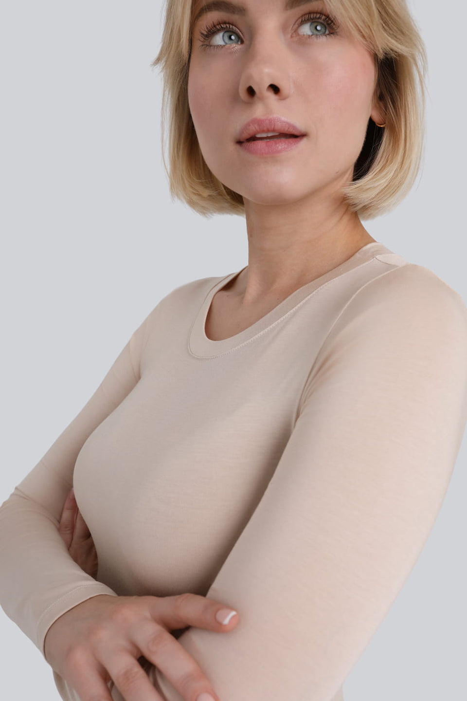 Longsleeve Miss Invisible C-neck Sand